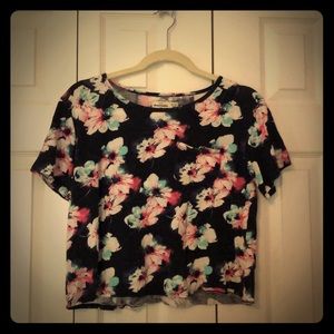 Abercrombie Flower Crop Top